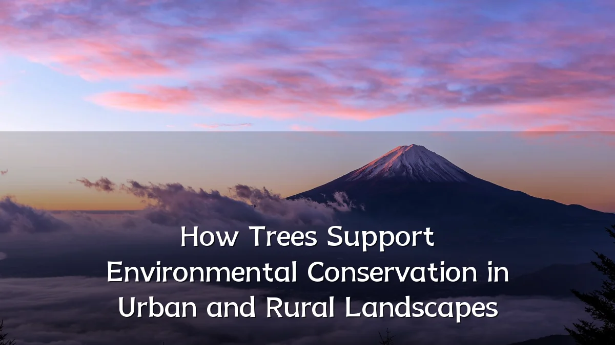 How Trees Support Environmental Conservation in Urban and Rural Landscapes