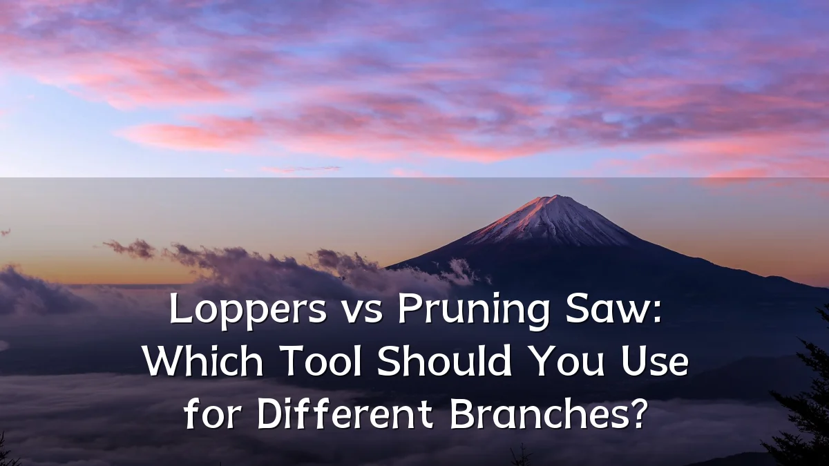 Loppers vs Pruning Saw: Which Tool Should You Use for Different Branches?
