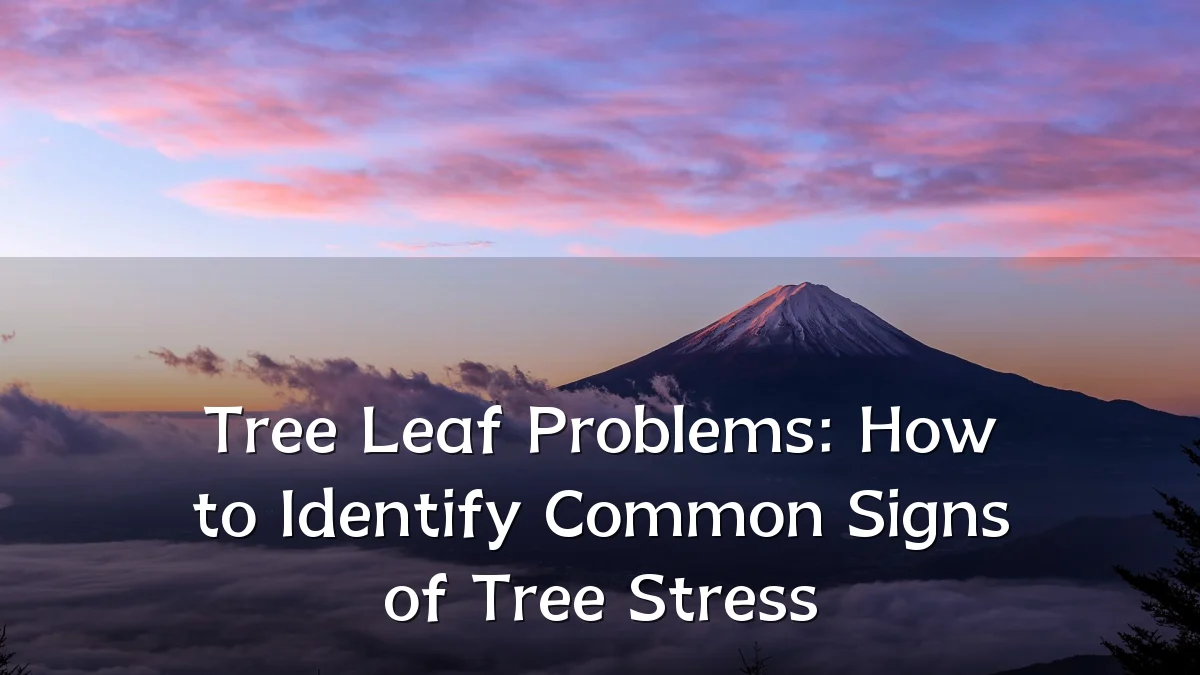 Tree Leaf Problems: How to Identify Common Signs of Tree Stress